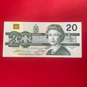 Vintage Original $20 Canada Banknote